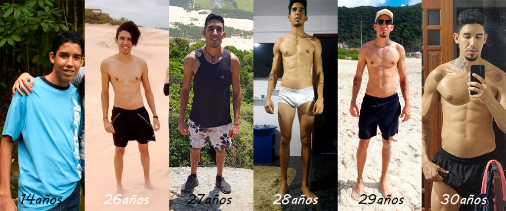 Antes y después de Néstor Fitness